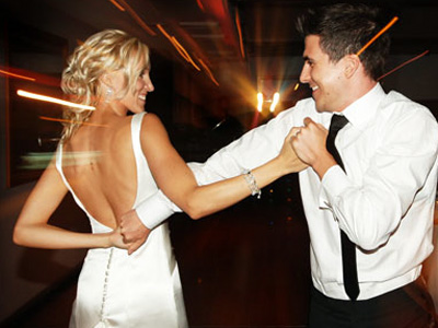 Picture of James Fisher working at a wedding