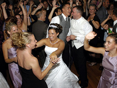 Picture of James Fisher working at a wedding