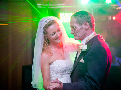 Picture of Peter Lock working at a wedding