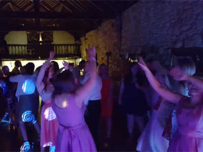 Picture of Richard Davies working at a wedding