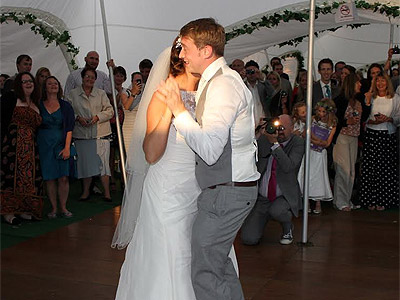 Picture of Ian Bennett working at a wedding