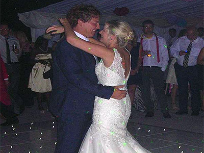 Picture of Nick Davies working at a wedding