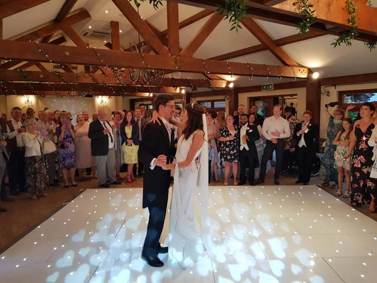 Picture of Frank Barker working at a wedding