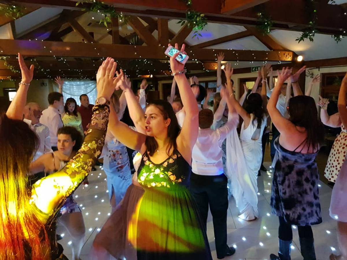 Picture of Frank Barker working at a wedding