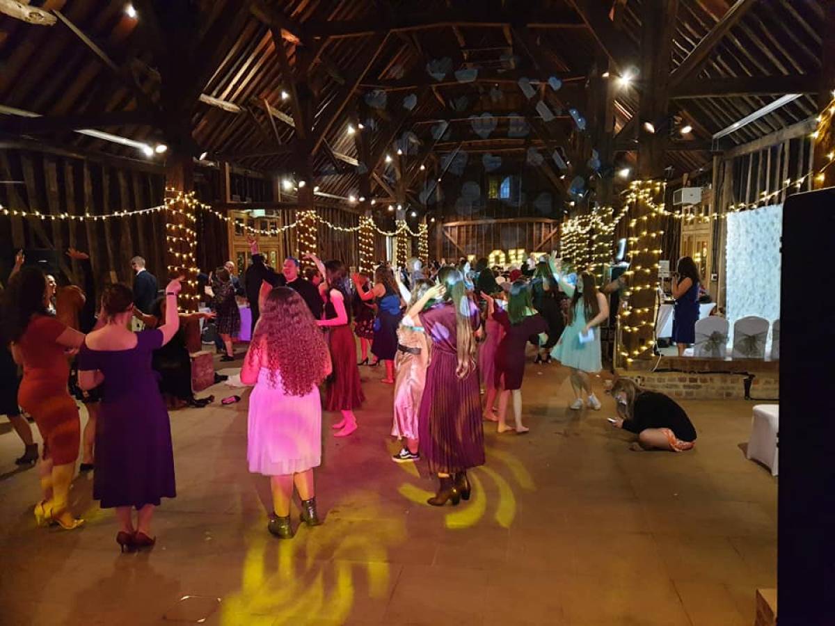Picture of Frank Barker working at a wedding